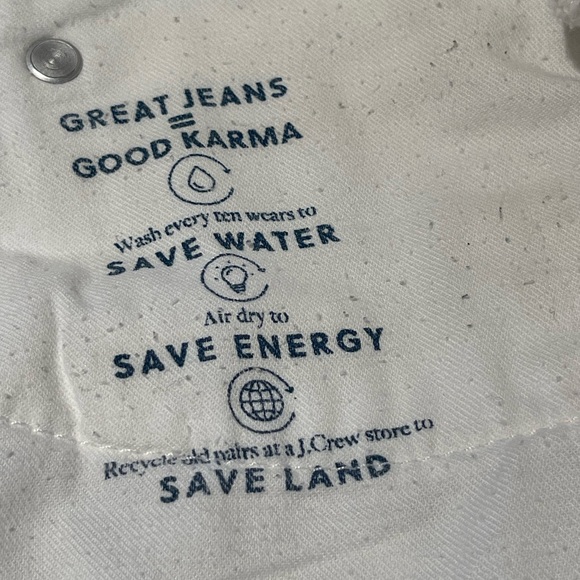 J.CREW WHITE JEANS!  Size 32 “QUALITY is everything” - Picture 5 of 7